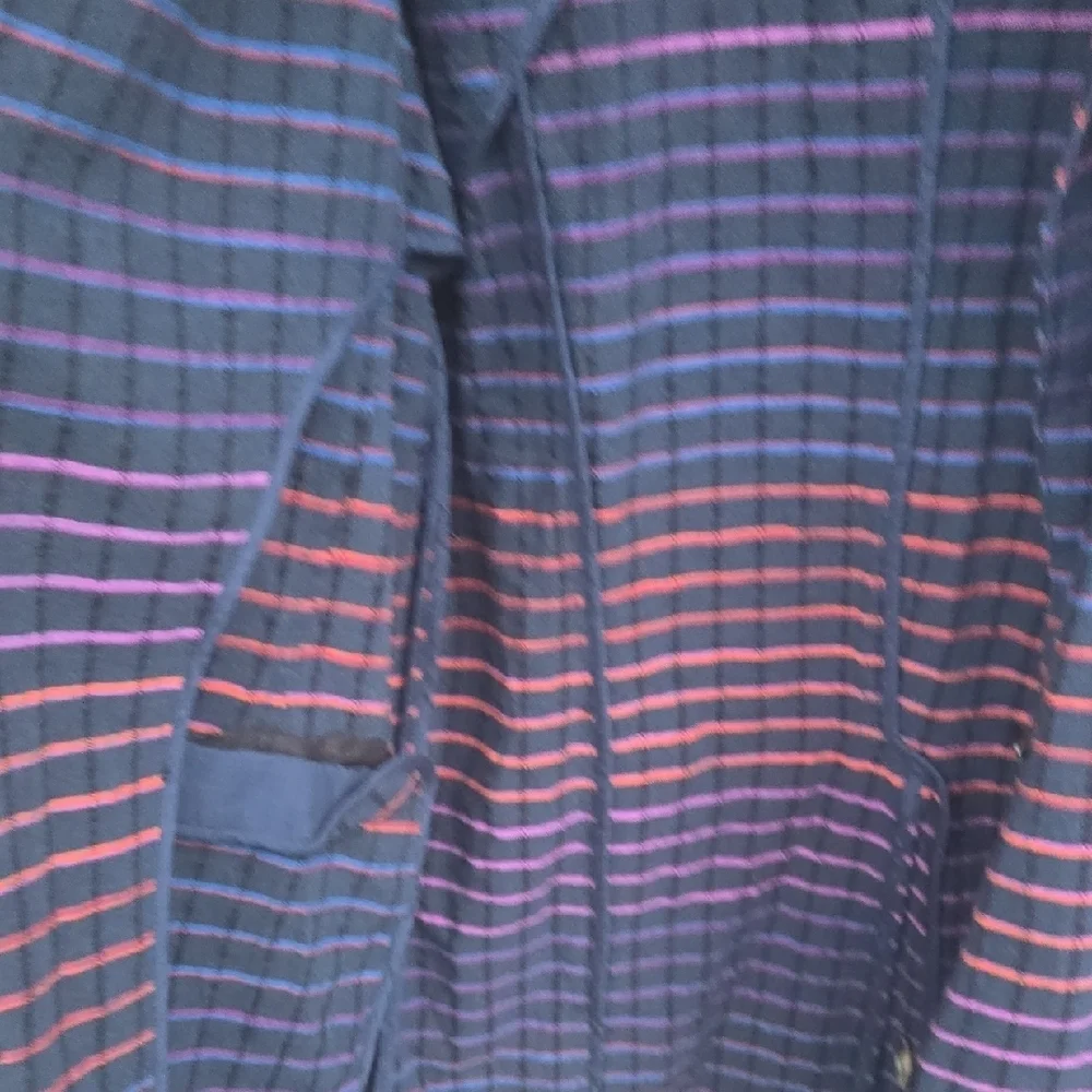 Free People Multicolor Plaid Blazer